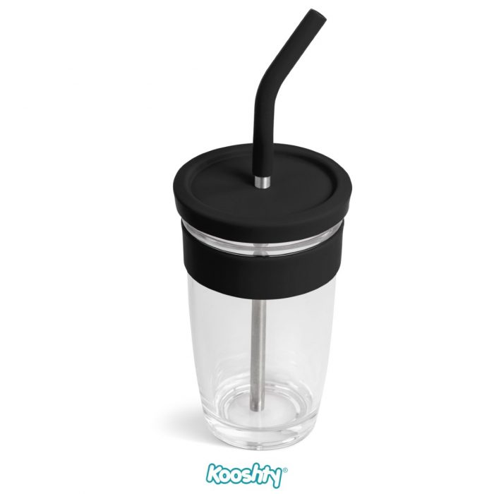 Kooshty Slurp Glass Kup & Stainless Steel Straw - 480Ml - Image 8