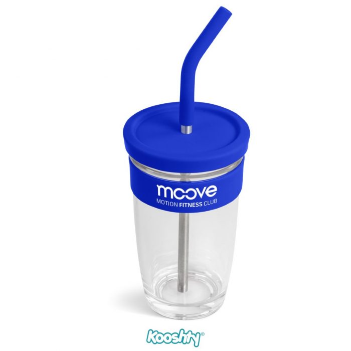 Kooshty Slurp Glass Kup & Stainless Steel Straw - 480Ml - Image 9