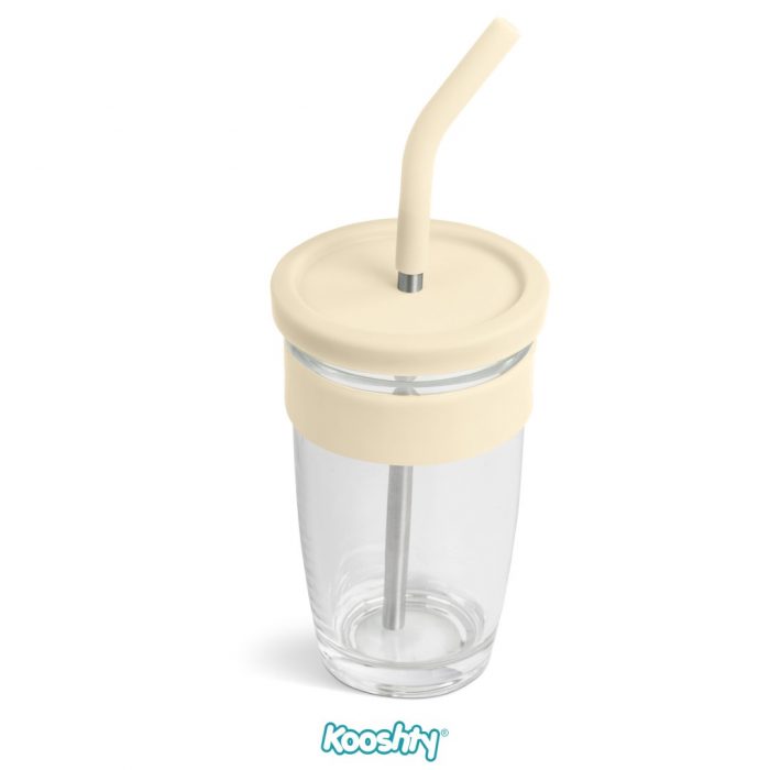 Kooshty Slurp Glass Kup & Stainless Steel Straw - 480Ml - Image 12