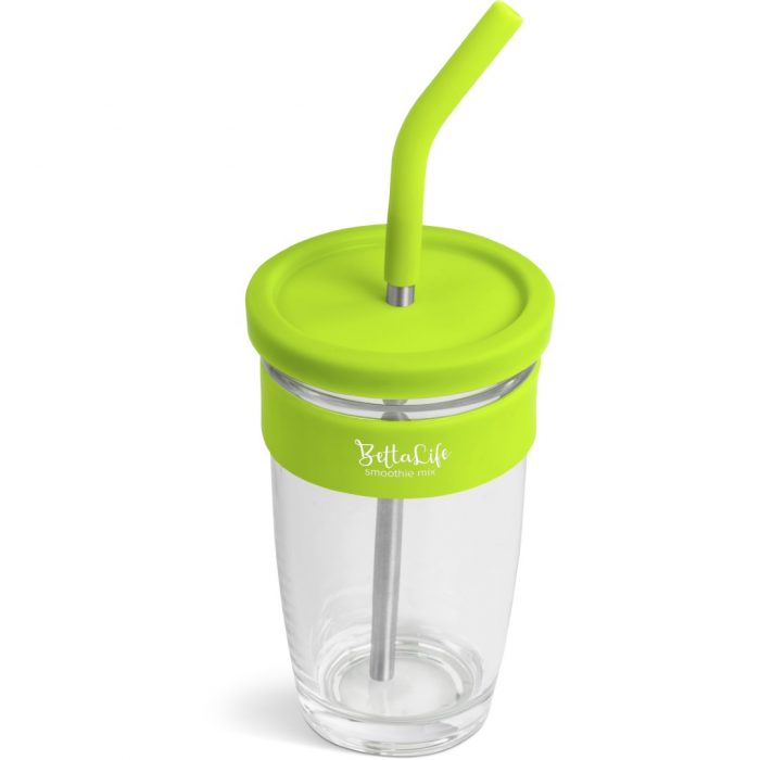 Kooshty Slurp Glass Kup & Stainless Steel Straw - 480Ml - Image 13