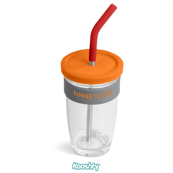 Kooshty Slurp Glass Kup & Stainless Steel Straw - 480Ml - Image 16