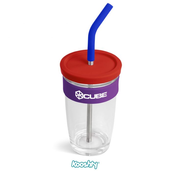 Kooshty Slurp Glass Kup & Stainless Steel Straw - 480Ml - Image 20