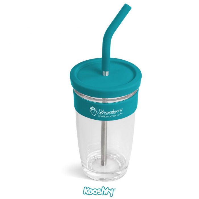 Kooshty Slurp Glass Kup & Stainless Steel Straw - 480Ml - Image 28