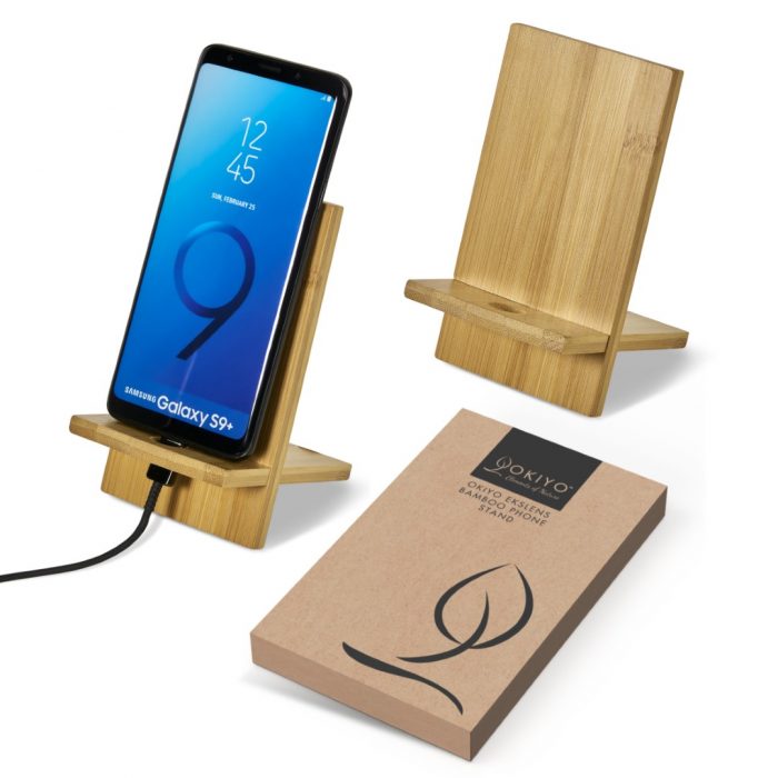 Okiyo Ekslens Bamboo Phone Stand - Image 2