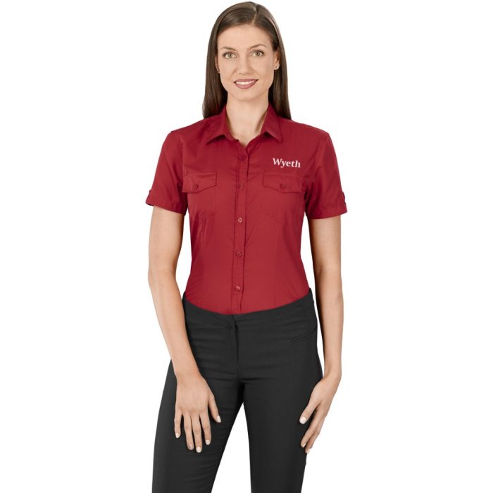 Ladies Short Sleeve Kensington Shirt - Image 2