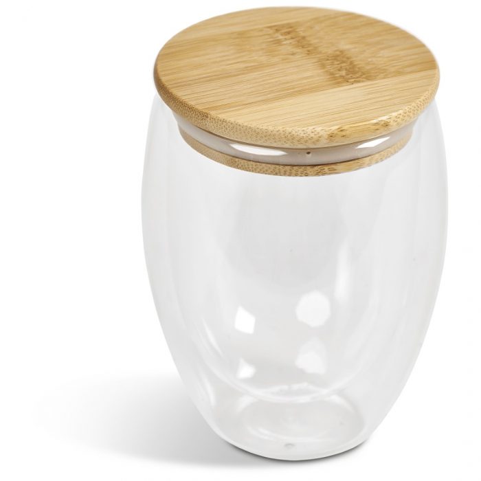 Okiyo Moco Double-Wall Glass Cup - 350ml - Image 2