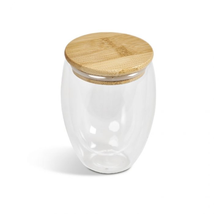 Okiyo Moco Double-Wall Glass Cup - 350ml