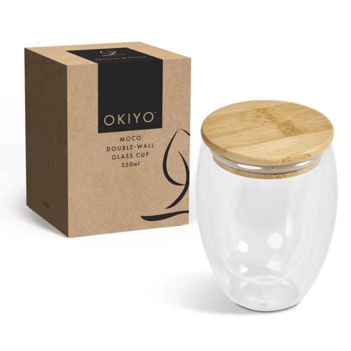 Okiyo Moco Double-Wall Glass Cup - 350ml - Image 5