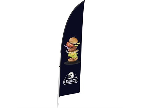 Legend 2m Sublimated Arcfin Double-Sided Flying Banner – 1 Complete Unit